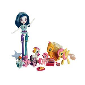 My Little Pony Equestria Doll Mini Figures Pizza Party Bundle 14 piece set